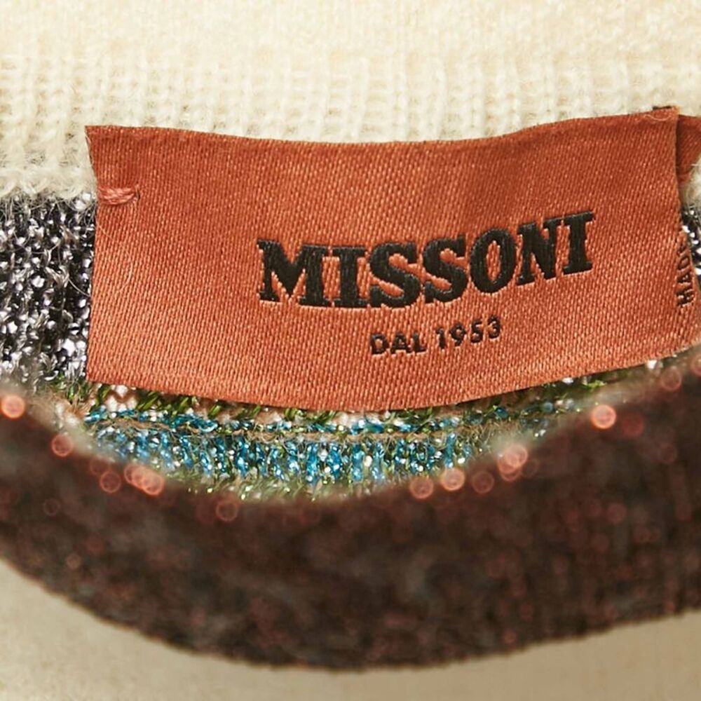Missoni Multicolor Lurex Knit Mini Skirt S - Picture 5 of 5